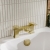 Bristan Hourglass Bath Filler Tap Pillar Mounted - Brushed Brass | Thumbnail Image