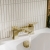 Bristan Hourglass Bath Filler Tap Pillar Mounted - Brushed Brass | Thumbnail Image