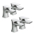 Bristan Hourglass Basin Taps and Bath Taps - Chrome