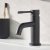 Bristan Mila Basin Mixer Tap with Clicker Waste - Black