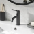 Bristan Mila Basin Mixer Tap with Clicker Waste - Black