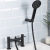Bristan Mila Bath Shower Mixer Tap Pillar Mounted - Black