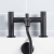 Bristan Mila Bath Shower Mixer Tap Pillar Mounted - Black