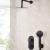 Bristan Molida Dual Concealed Mixer Shower with Fixed Head and Handset - Black | Thumbnail Image
