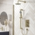Bristan Prism Dual Concealed Mixer Shower with Shower Kit and Fixed Head - Brushed Brass