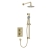 Bristan Prism Dual Concealed Mixer Shower with Shower Kit and Fixed Head - Brushed Brass