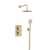 Bristan Prism Dual Concealed Mixer Shower with Shower Kit and Fixed Head - Brushed Brass | Thumbnail Image