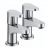 Bristan Quest Basin Taps - Chrome Plated