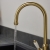 Bristan Renaissance EasyFit Mono Kitchen Sink Mixer Tap Dual Handle - Brushed Brass