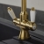 Bristan Renaissance EasyFit Mono Kitchen Sink Mixer Tap Dual Handle - Brushed Brass