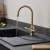 Bristan Renaissance EasyFit Mono Kitchen Sink Mixer Tap Dual Handle - Brushed Brass