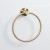 Bristan Round Brass Towel Ring - Brushed Brass