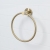 Bristan Round Brass Towel Ring - Brushed Brass