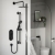 Bristan Saffron Dual Concealed Mixer Shower with Shower Kit and Fixed Head - Black