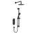 Bristan Saffron Dual Concealed Mixer Shower with Shower Kit and Fixed Head - Black