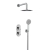 Bristan Saffron Dual Concealed Mixer Shower with Fixed Head and Handset - Chrome | Thumbnail Image