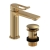 Bristan Saffron Eco Start Basin Mixer Tap with Clicker Waste - Brushed Brass