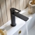 Bristan Saffron Eco Start Basin Mixer Tap with Clicker Waste - Black | Thumbnail Image
