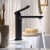 Bristan Saffron Eco Start Basin Mixer Tap with Clicker Waste - Black | Thumbnail Image