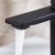 Bristan Saffron Eco Start Small Basin Mixer Tap with Clicker Waste - Black | Thumbnail Image
