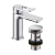 Bristan Saffron Eco Start Small Basin Mixer Tap with Clicker Waste - Chrome