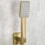 Bristan Tangram Dual Concealed Mixer Shower with Fixed Head and Handset - Brushed Brass | Thumbnail Image