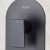 Bristan Tangram Dual Concealed Mixer Shower with Fixed Head and Handset - Black | Thumbnail Image
