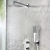 Bristan Tangram Dual Concealed Mixer Shower with Fixed Head and Handset - Chrome | Thumbnail Image