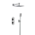 Bristan Tangram Dual Concealed Mixer Shower with Fixed Head and Handset - Chrome | Thumbnail Image