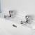 Bristan Value Club Basin Taps with Metal Heads - Chrome Plated