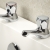 Bristan Value Club Bath Taps Chrome Plated with Metal Heads