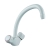 Bristan Value Club Budget Mono Kitchen Sink Mixer Tap Dual Handle - White