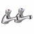 Bristan Value Timed Flow Basin Taps Pair - Chrome