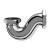 Britton Shallow Exposed Bath P Trap Chrome | Thumbnail Image