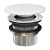Britton Unslotted Press Top Bath Waste with ClearStone Cover Chrome | Thumbnail Image