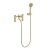 Britton Greenwich 2-Hole Bath Shower Mixer Tap - Brushed Brass