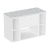 Britton Hackney 1100mm Wall Hung Countertop Vanity Unit and Shelf Units with Marble Effect Worktop | Thumbnail Image