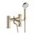 Britton Hoxton 2.0 Brushed Brass 2 Tap Hole Bath Shower Mixer Tap with Handset | Thumbnail Image