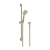 Britton Hoxton 2.0 Brushed Brass Dual Outlet Concealed Thermostatic Shower Set with Fixed Head and Slide Rail Kit | Thumbnail Image