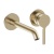 Britton Hoxton 2.0 Brushed Brass Wall Mounted 2-Hole Basin Mixer Tap | Thumbnail Image