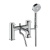 Britton Hoxton 2.0 Chrome 2 Tap Hole Bath Shower Mixer Tap with Handset | Thumbnail Image