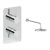 Britton Hoxton 2.0 Chrome Single Outlet Concealed Thermostatic Shower Set with Fixed Head | Thumbnail Image