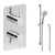 Britton Hoxton 2.0 Chrome Single Outlet Concealed Thermostatic Shower Set with Slide Rail Kit | Thumbnail Image