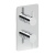Britton Hoxton 2.0 Chrome Dual Outlet Concealed Thermostatic Shower Valve with Diverter | Thumbnail Image