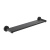 Britton Hoxton 2.0 Matt Black Bathroom Shelf 415mm | Thumbnail Image
