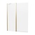 Britton Hoxton 6 Brushed Brass 1150mm Double Bath Screen | Thumbnail Image