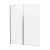 Britton Hoxton 6 Chrome 1150mm Double Bath Screen | Thumbnail Image