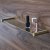 Britton Hoxton Wall Mounted Bathroom Shelf - Brushed Brass
