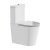 Britton Hoxton Round Rimless Fully Back to Wall Close Coupled Toilet (inc Soft Close Seat) | Thumbnail Image