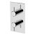 Britton Hoxton Thermostatic Dual Concealed Shower Valve - Chrome
